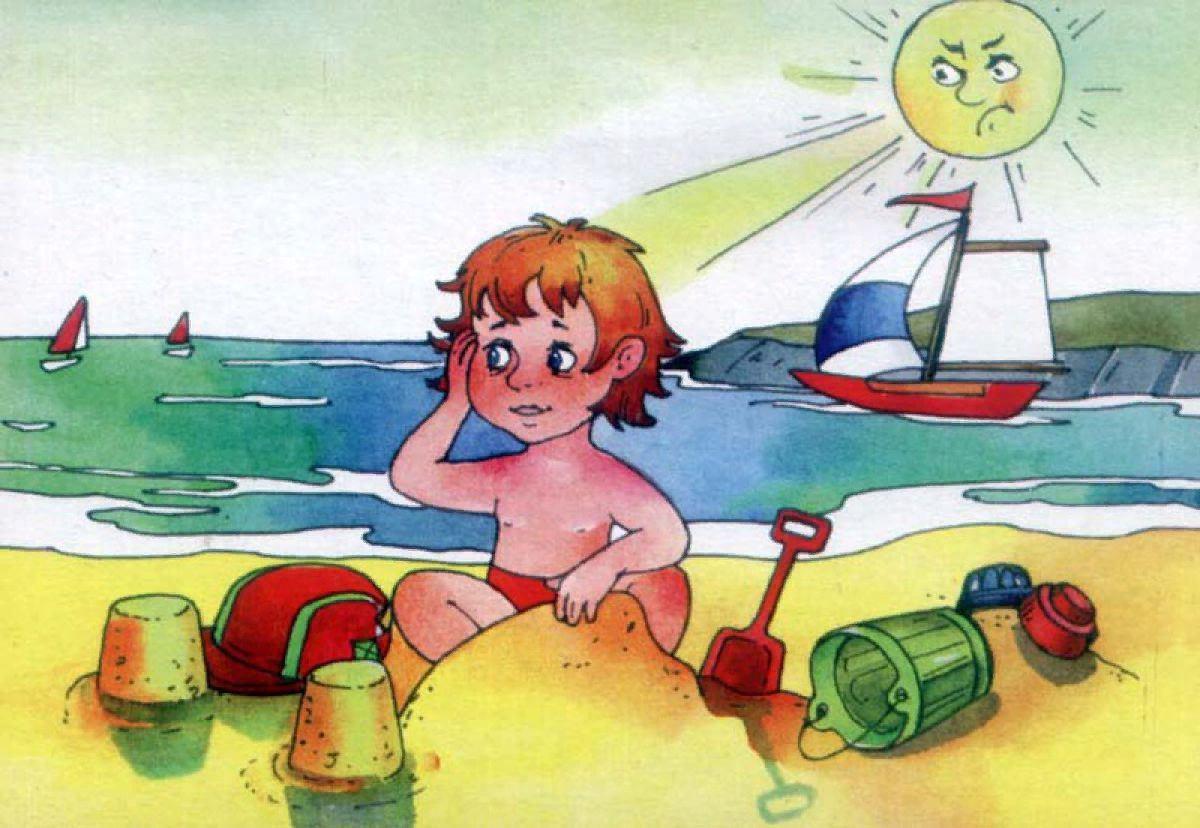 Писать купаться. Безопасность летом Солнечный удар. Летние опасности для детей. Лето иллюстрация для детей. Безопасное лето для дошкольников.