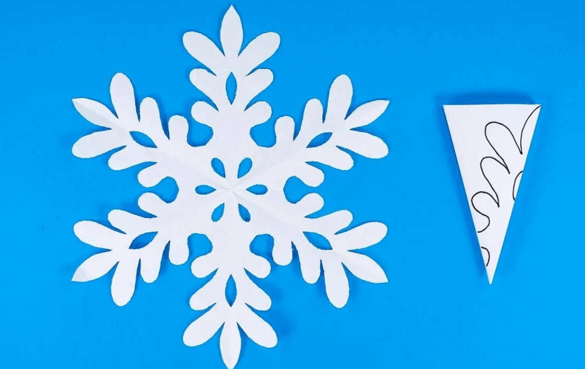Снежинка из бумаги а4. How to make a Snowflake in Scratch.2.