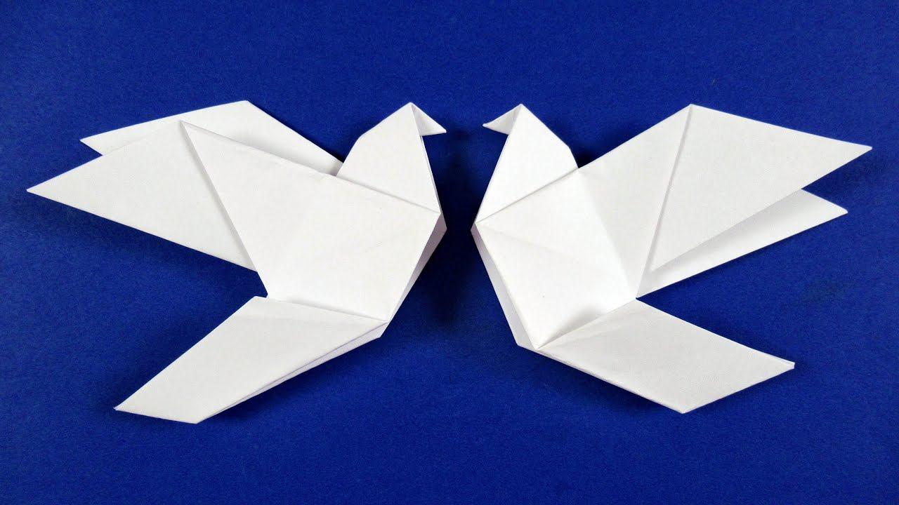 Как сделать голубей из бумаги: шаблоны, пошаговая инструкция