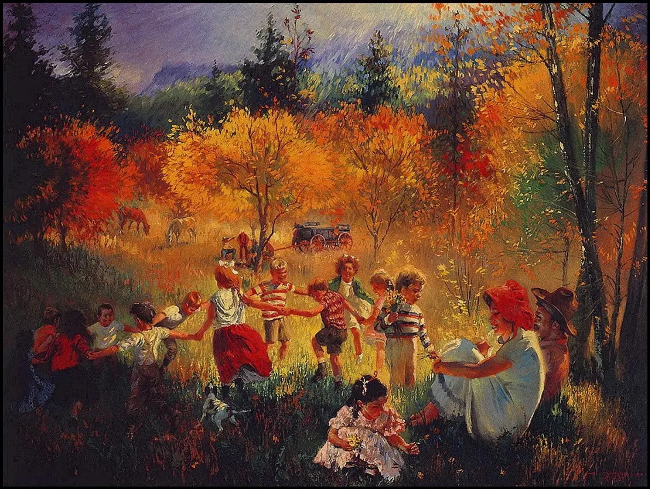 Осенние песни народные