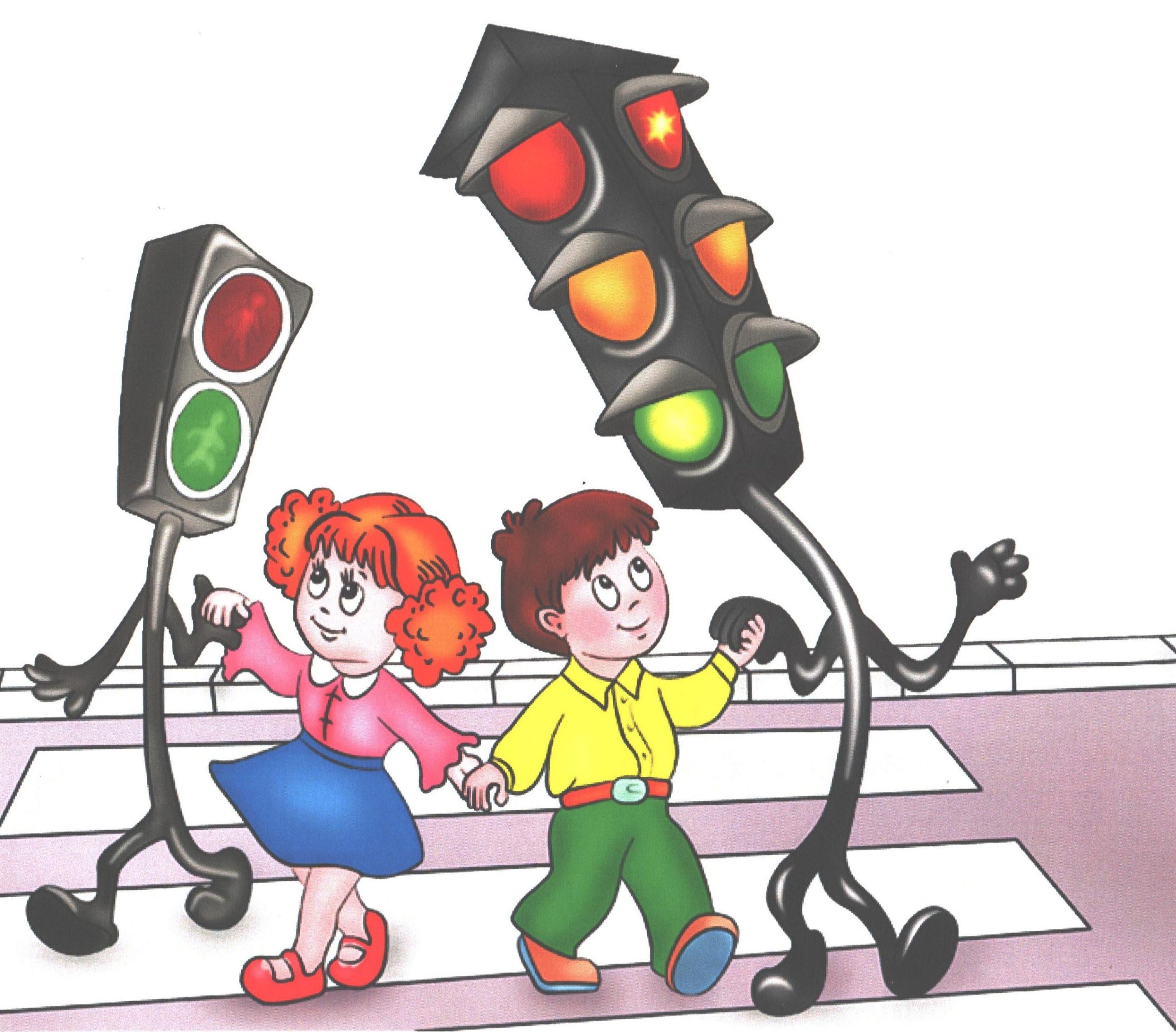 Безопасность улиц и дорог. Светофор для детей. ПДД для детей. Дорожное движение для дошкольников. Веселый светофор.