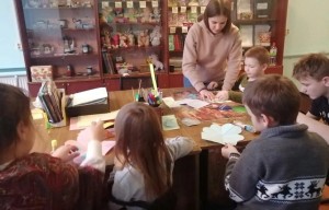 час творчества«Русский расписной платок»