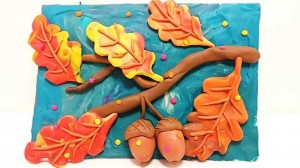 Конкурс поделок из пластилина«Осенняя мозаика».