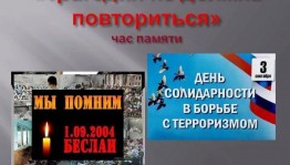 Час памяти «Трагедия не должна повториться»