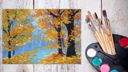 Мастер-класс «Осенний пейзаж»