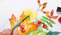 Конкурс рисунков «Осенний букет учителю»