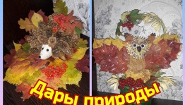Мастер-класс по изготовлению поделок из природных материалов. Выставка «Дары природы».