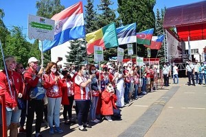 Боливия милли делегацияһы “Калинка” рус халыҡ йырын башҡарҙы