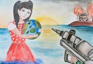 Выставка рисунков «Терроризм глазами детей»