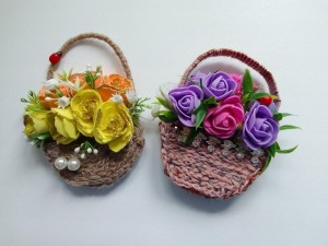Мастер–класс «Корзинка из пряжи»