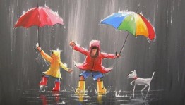 Развлекательная программа «Лей, дождик, лей»