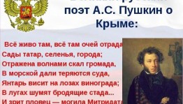 Час краеведения «Крым в русской литературе»