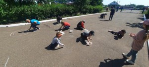 Конкурс рисунков на асфальте ««Летние фантазии»