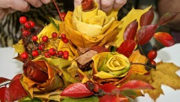 Мастер – класс «Букет из осенних листьев»