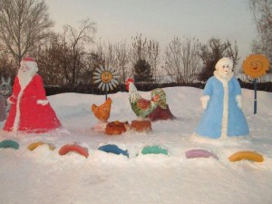 Конкурс снежных фигур «Зима пришла-детям радость принесла.»