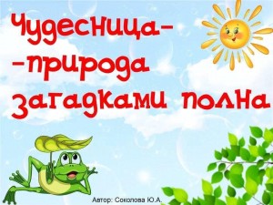 «Полна загадок чудесница природа» викторина