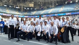 National Orchestra of Folk Instruments of Bashkortostan and the Brass band of the Bashkir State Philarmonic  set a Guinness record