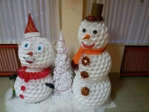 Мастер класс«Снеговик из одноразовых стаканчиков»