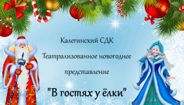 Театрализованное новогоднее представление для детей «В гостях у ёлки»