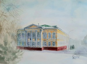 В Центральной городской библиотеке открылась выставка Динары Хисамовой  «Старая Уфа»