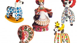 Мастер–класс «Дымковская игрушка из глины»