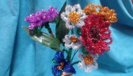 Мастер–класс из синельной проволоки «Цветы для мамы»