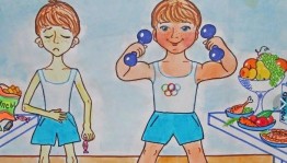 Выставка рисунков «Правильные привычки»