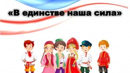 Тематическая программа « В единстве наша сила»
