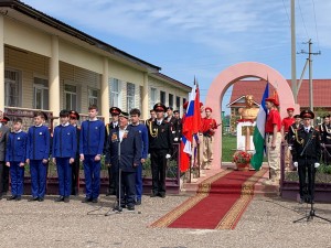 В Кармаскалинском состоялась торжественная передача гильзы с землей в основание будущего памятника генералу Шаймуратову