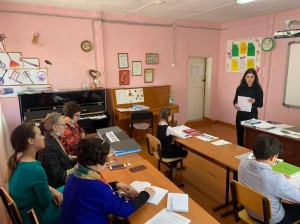 Контрольный урок с учениками 4 класса