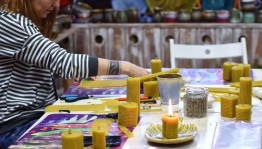 Мастер-класс «Свеча из вощины»