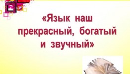 Литературный квест «Родной язык наш сладок и богат»