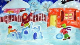 Строительство снежного городка