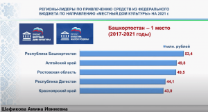 Амина Шафикова рассказала об итогах реализации проекта «Культура малой Родины»