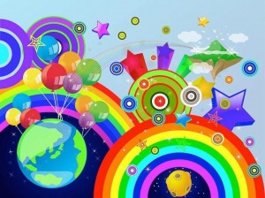 Конкурсно- игровая программа «Разноцветная радуга»