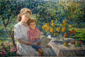 Книжная выставка « Женщина - мать в литературе»