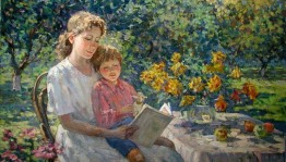 Книжная выставка « Женщина - мать в литературе»
