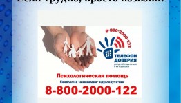 Тематическая беседа«Просто позвони!»