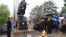 В Кармаскалинском районе открыли памятник Советскому солдату