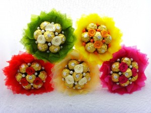 Мастер - класс «Букет из конфет маме»
