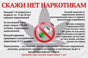 Беседа «Не употребляй наркотики!»