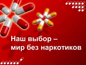 Обзор книжной выставки « Наш выбор–мир без наркотиков»