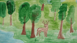 Истории Родины в детских масляных красках