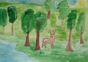 Истории Родины в детских масляных красках