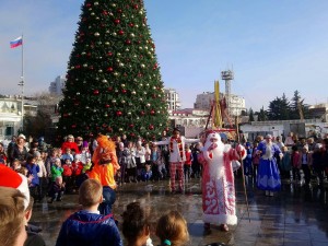 торжественное открытие елки