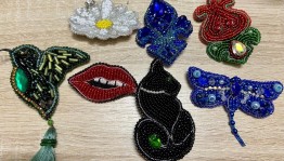 Мастер-класс «Брошь из бисера»