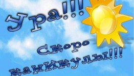Развлекательная программа«Ура! Скоро каникулы!