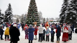 Открытие главной поселковой елки на площади «Зимний калейдоскоп»