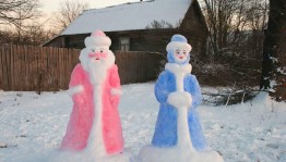 Делаем снежные фигурки «Встречаем Новый Год»