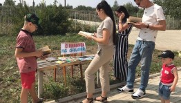 Литературная скамейка «Летнее настроение с книгой»